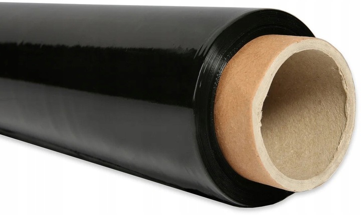 STRECZ folia 3kg CZARNA 2,7kg netto folii 23mic x1