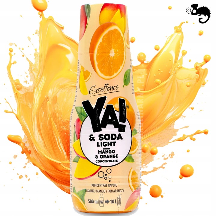 YA! KONCENTRAT SODA STREAM LIGHT ZERO bez cukru mix 8 SMAKÓW x500ml aż 4L !