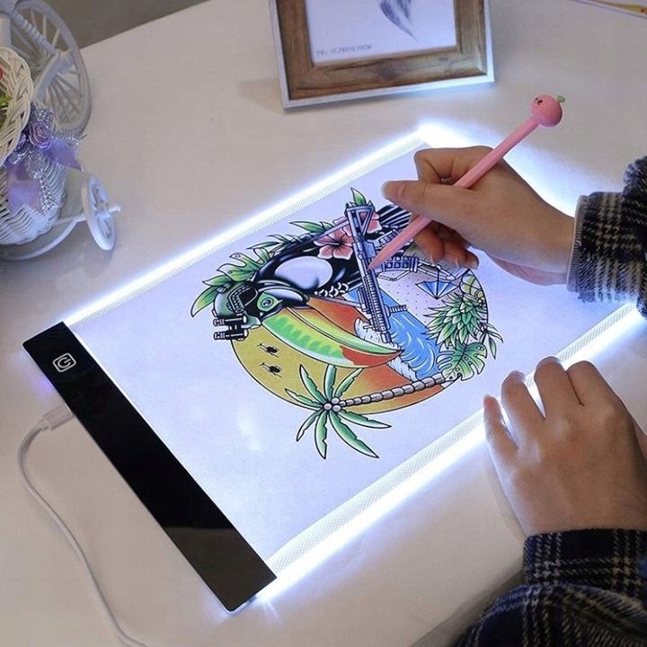TABLET GRAFICZNY XL LED - PREZENT NA ŚWIĘTA - DESKA KREŚLARSKA PODŚWIETLANA