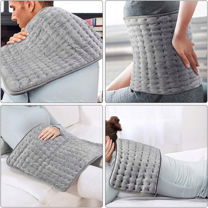 PODUSZKA ELEKTRYCZNA MATA GRZEWCZA ROZGRZEWAJĄCA TERMOFOR NA PLECY 100W