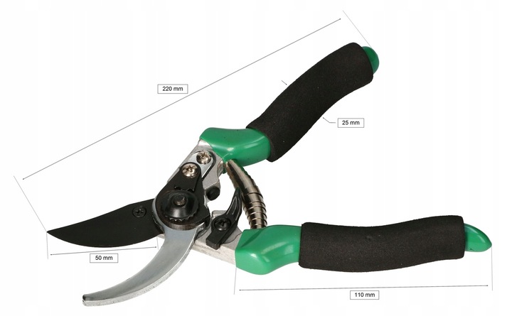 SEKATOR RĘCZNY DO GAŁĘZI NOŻYCE STAL OGRODOWE DO PRZYCINANIA KRZEWÓW