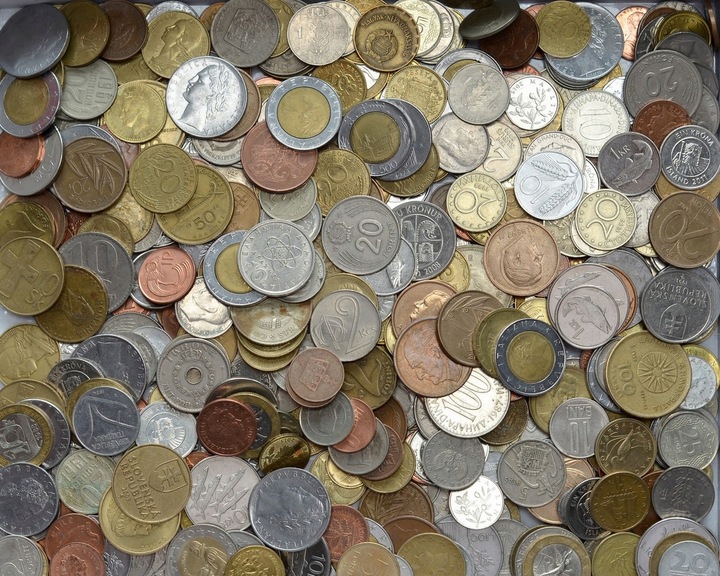 MONETY ZAGRANICZNE MIX - 1 KG