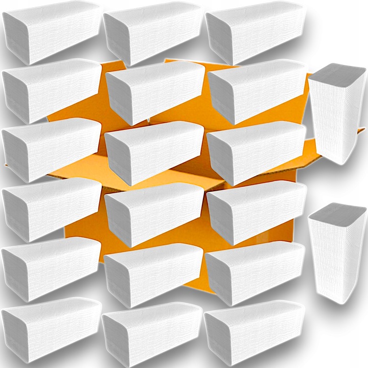 Ręcznik Papierowy CELULOZA ZZ 2 warstwowy 3000 sztuk MOCNY GRUBY