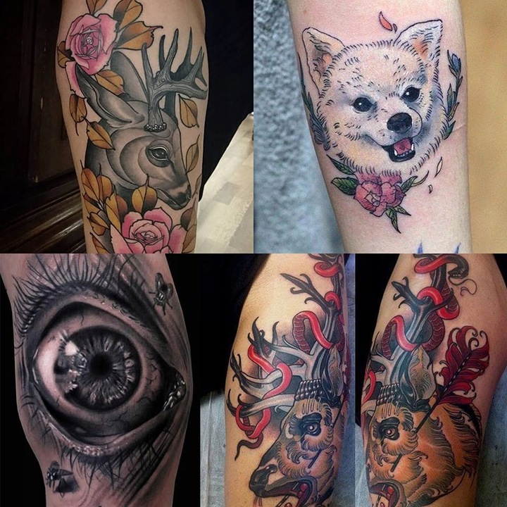 ZESTAW MASZYNKA DO TATUAŻU PEN ROTACYJNA TUSZ 37w1 dla początkujących