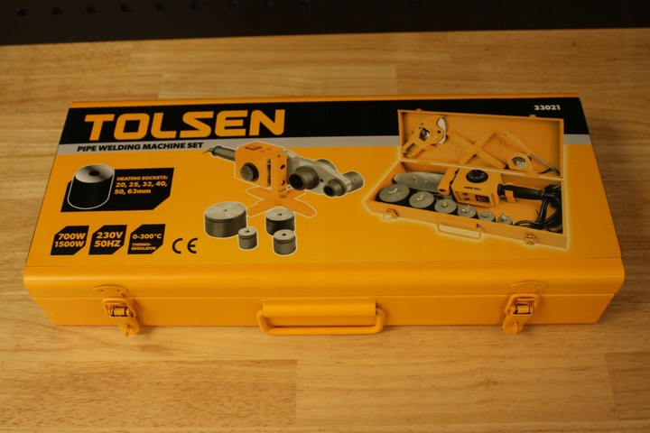 Zgrzewarka do rur 20-25-32-40-50-63mm / 700W-1500W / ZESTAW WALIZKOWY