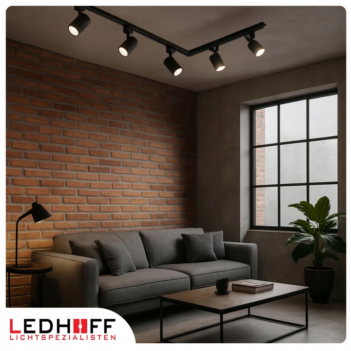 Szyna oświetleniowa LED szynoprzewód 1m czarna LISTWA z miejscem na