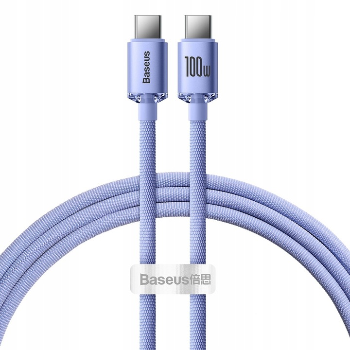 BASEUS MOCNY KABEL USB-C SZYBKIE ŁADOWANIE TYPE-C PD 100W QC 3.0 5A 1.2M