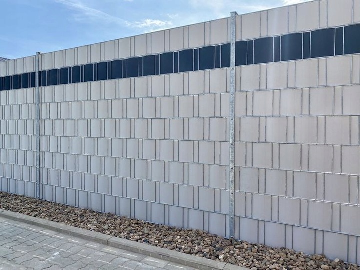 TAŚMA OGRODZENIOWA OSŁONA NA OGRODZENIE PŁOT +UV 24KLIPSY 19cmx35m