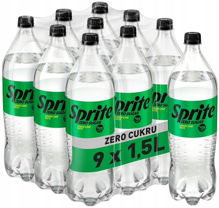 Sprite Zero Napój gazowany 9x 1,5l zgrzewka