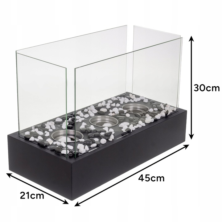 Biokominek Wolnostojący do Domu Bezdymny Bio Kominek na Bioetanol +