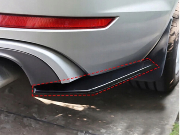 2x SPLITTER DOKŁADKA LISTWA ZDERZAKA TYLNEGO Tył UNIWERSALNE Tuning POŁYSK!