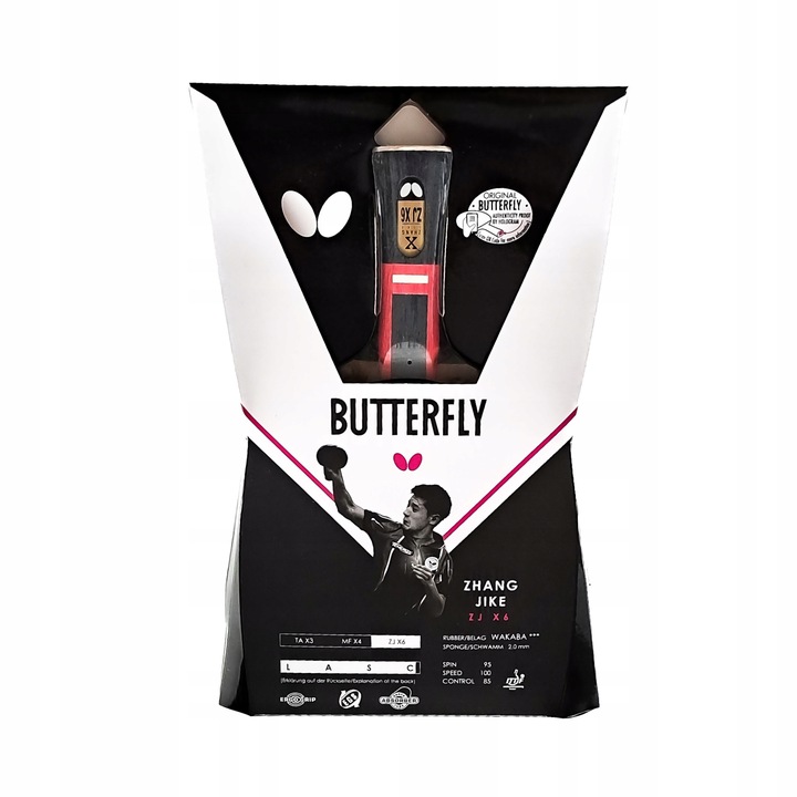 Rakietka Paletka do Tenisa Stołowego Ping Ponga BUTTERFLY Zhang Jike X6