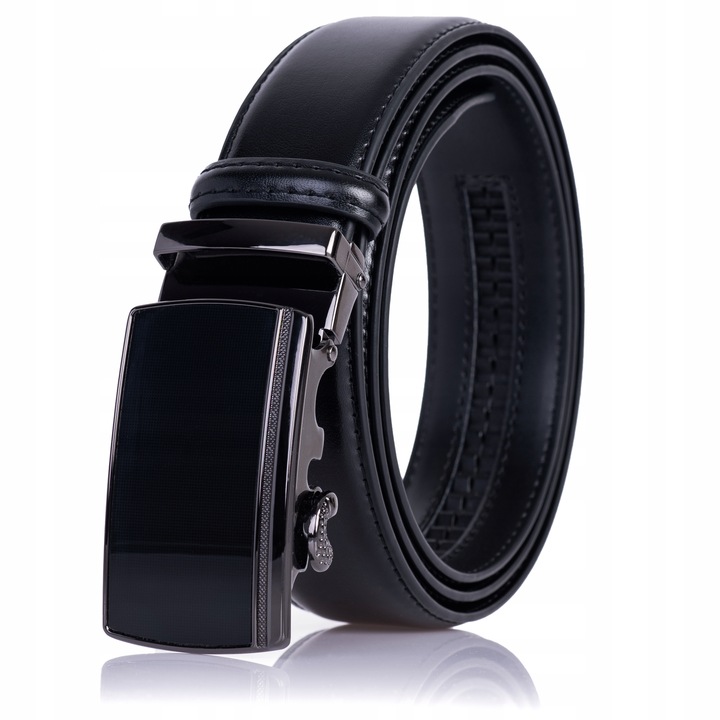 Pasek Skórzany SEPHER męski Automat CZARNY spodni