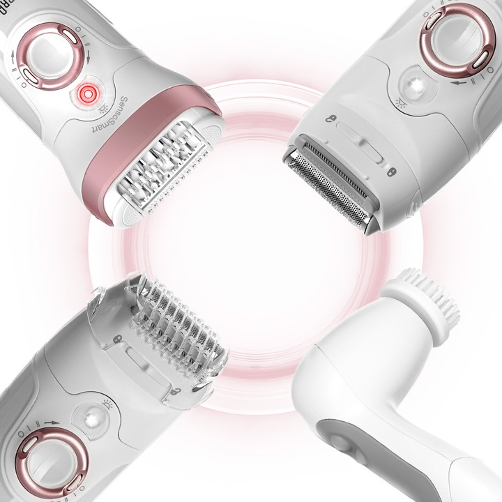 DEPILATOR BRAUN Silk-epil 9 DELUXE FACE PACK Wet&Dry+ GOLARKA + DODATKI 4w1