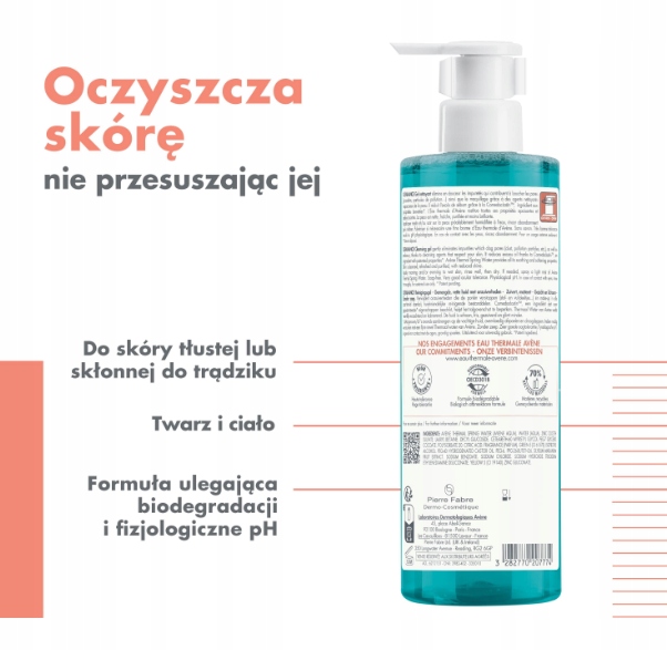 AVENE CLEANANCE Żel oczyszczający 400ml