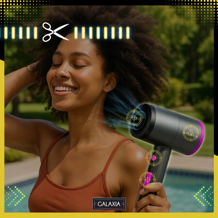 SUSZARKA DO WŁOSÓW Z JONIZACJĄ DYFUZOREM Jonizacja PROFESJONALNA MOCNA