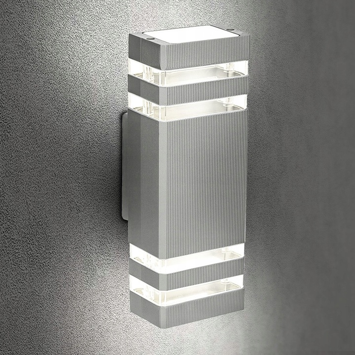 Lampa elewacyjna zewnętrzna ogrodowa 2xGU10