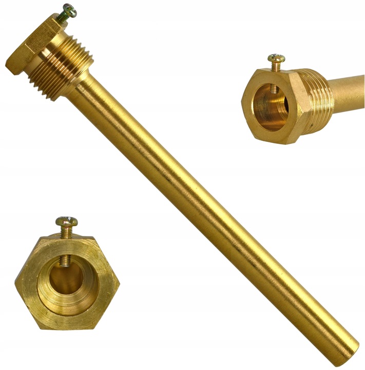 TERMOMETR Bimetaliczny DO WĘDZARNI Z OSŁONĄ 20CM