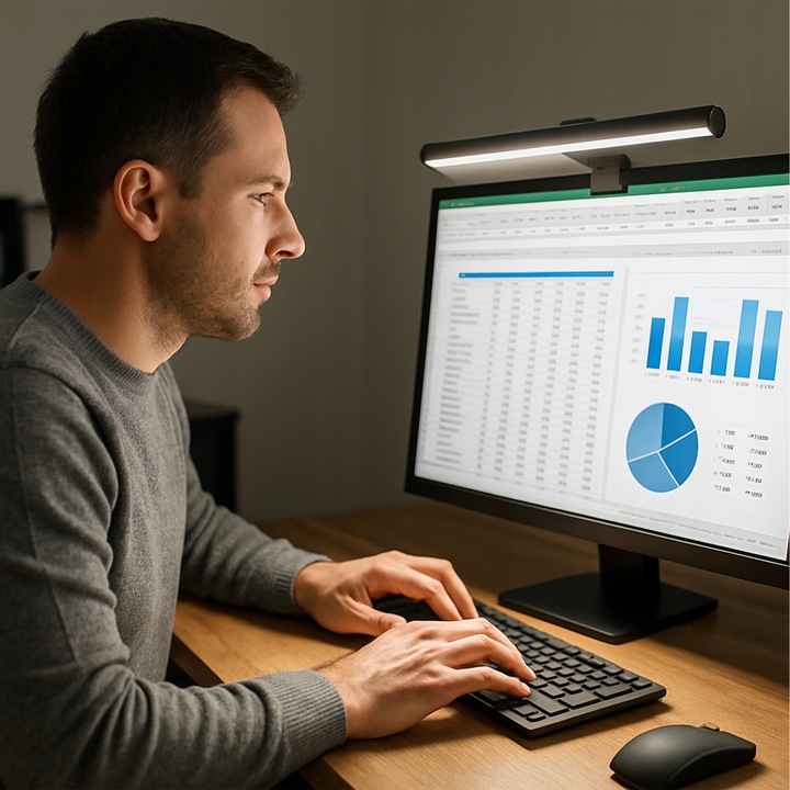 LAMPKA LED NA MONITOR DO KOMPUTERA NOCNA REGULOWANA LISTWA MOCNA USB-C