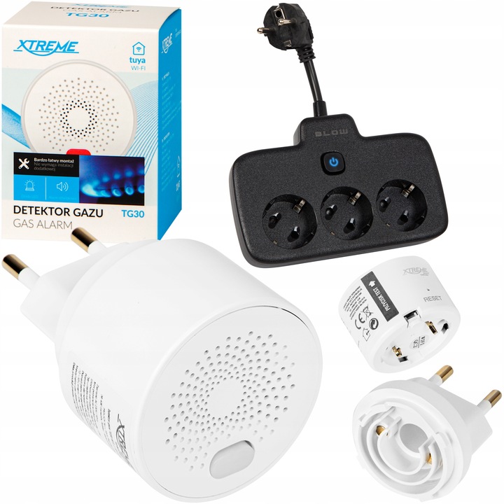 DETEKTOR CZUJNIK GAZU ZIEMNEGO PROPAN BUTAN METAN XTREME SMART TUYA WIFI