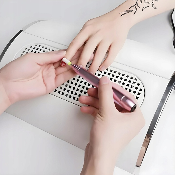 Pochłaniacz pyłu odpylacz do paznokci manicure frezarki 3 wiatraki 2