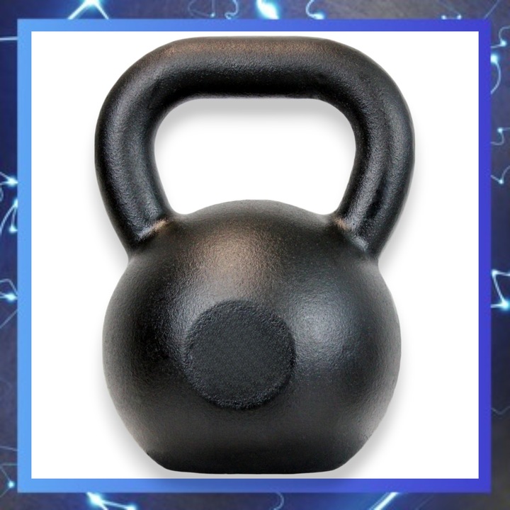 Kettlebell żeliwny 24kg kettle kula odważnik hantla ciężar do ćwiczeń