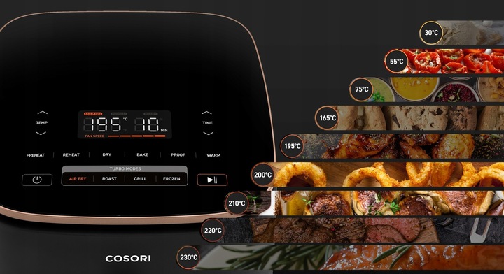 Frytkownica beztłuszczowa COSORI TurboBlaze Chef Edition 1725W 6L Air