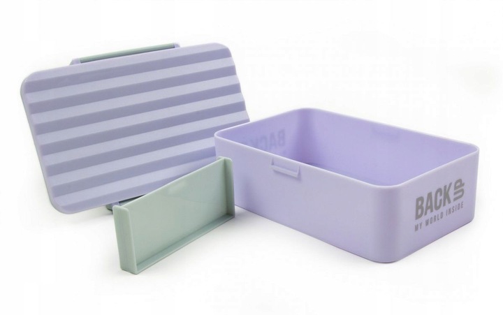 Zestaw Śniadaniowy Dla Dzieci Do Szkoły BIDON i ŚNIADANIÓWKA Fiolet BackUp