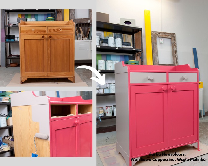 Farba do mebli Newcolours - Waniliowe Cappucciono 200ml