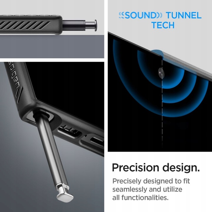 ETUI DO GALAXY S23 ULTRA SPIGEN LIQUID AIR CZARNY MATOWY