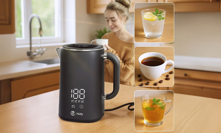 Czajnik elektryczny z regulacją temperatury 1.7L 1500W ISAJ KT1