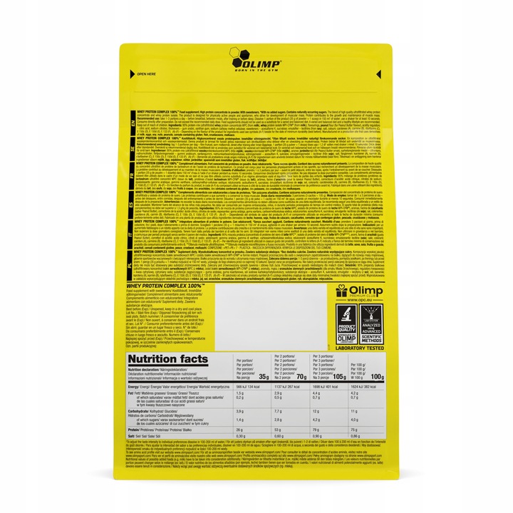 OLIMP WHEY PROTEIN COMPLEX 700g BIAŁKO WPC WPI
