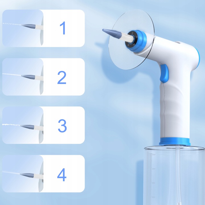 IRYGATOR DO CZYSZCZENIA USZU WOSKOWINY PŁUKANIE LED BEZPRZEWODOWY ZESTAW