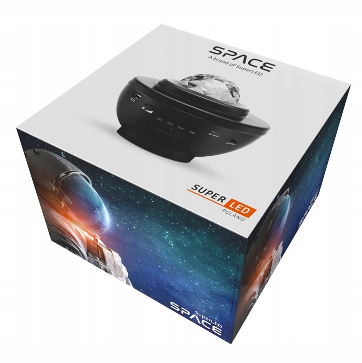 Projektor Gwiazd Rzutnik Space Lampka nocna LED Głośnik Bluetooth + pilot