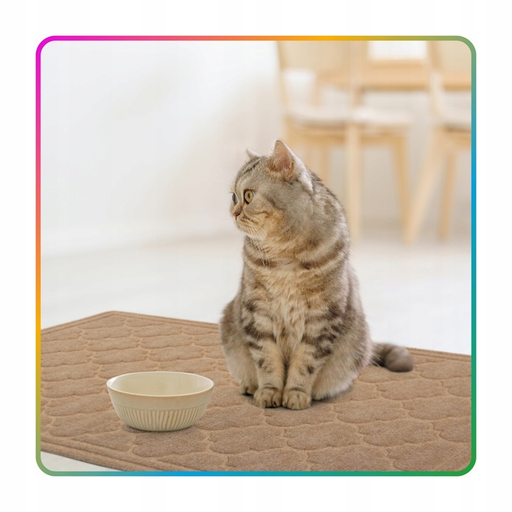 Wycieraczka Pod Drzwi Tekstylna 60x90 Beżowa 3D Duża Wejściowa