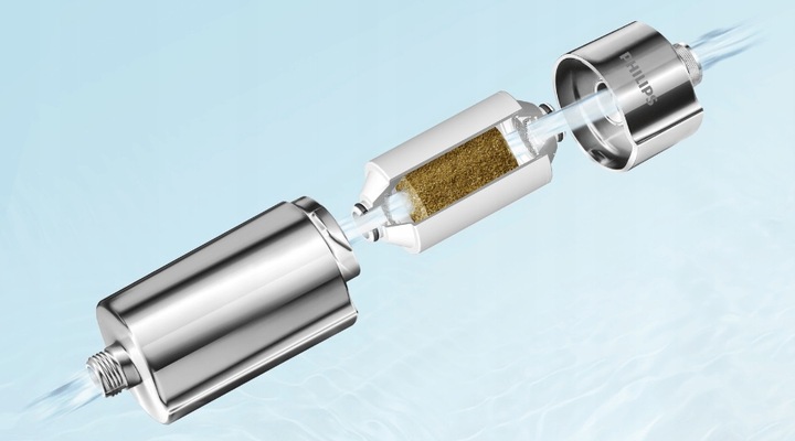 Filtr do wody prysznicowy PHILIPS AWP1775CH, kolor chrom, filtracja 50 000l