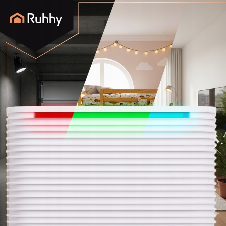 Osuszacz Powietrza RUHHY Wydajny Pochłaniacz 12L/24h Higrostat WiFi