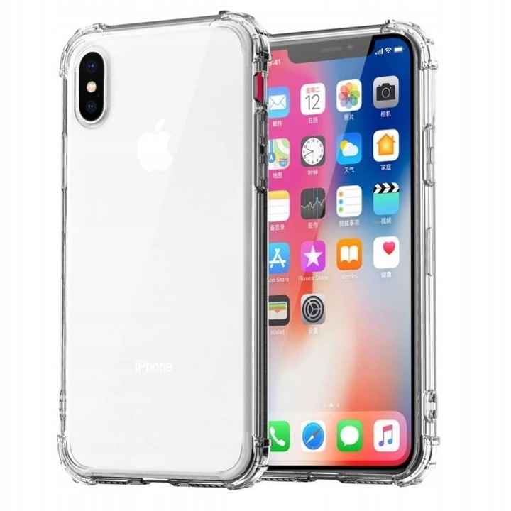 Etui do IPHONE X/XS ANTI-SHOCK CASE + SZKŁO 9H