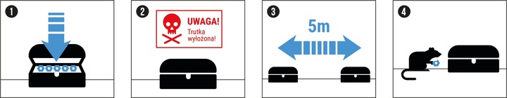 ULTRA MOCNA KOSTKA TRUTKA NA SZCZURY I MYSZY NO PEST BRODIFAKUM 1KG