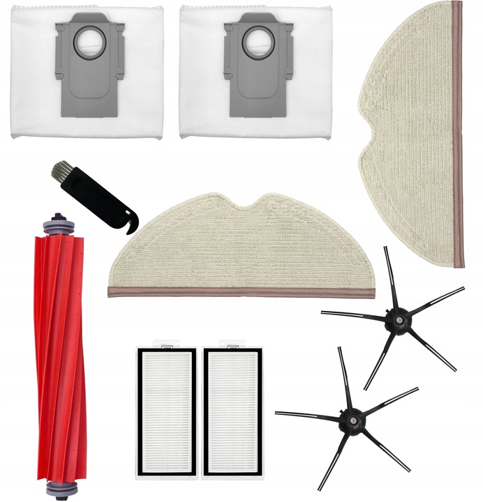 ZESTAW SZCZOTKI FILTRY MOPY WORKI do Roborock Q7, Q7+, Q7 Max, Q7Max