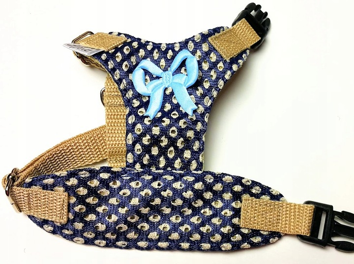 Pelo Szelki -Pelki bezuciskowe AŻUR granatowe .r.3