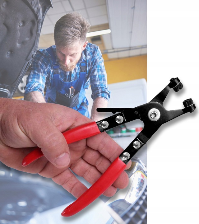 SZCZYPCE DO OPASEK ZACISKOWYCH ROZPRĘŻNYCH PROSTE ZESTAW SZCZYPIEC 2