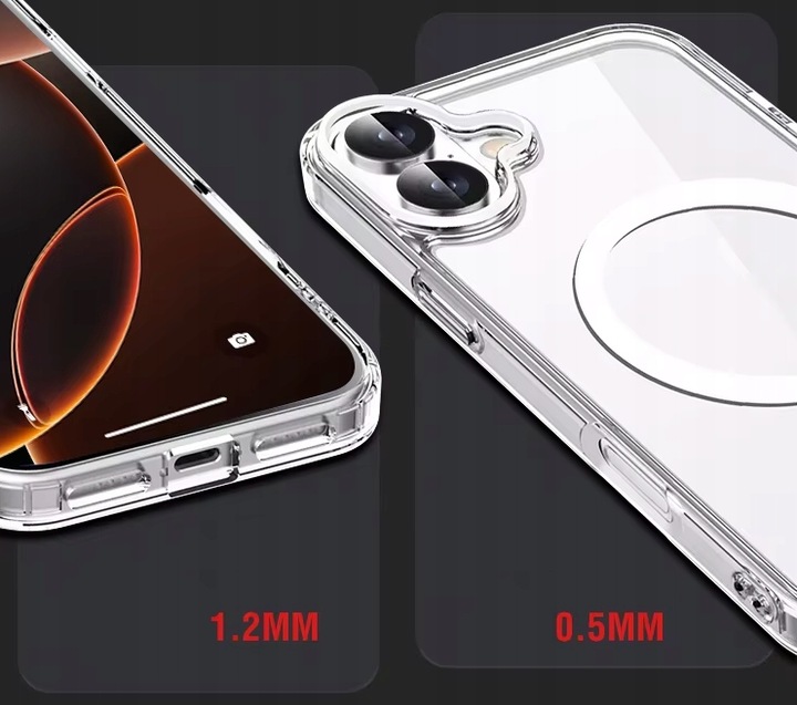 CASE ETUI DO iPHONE 16 DO MagSafe WZMACNIANE MAGNETYCZNE OBUDOWA