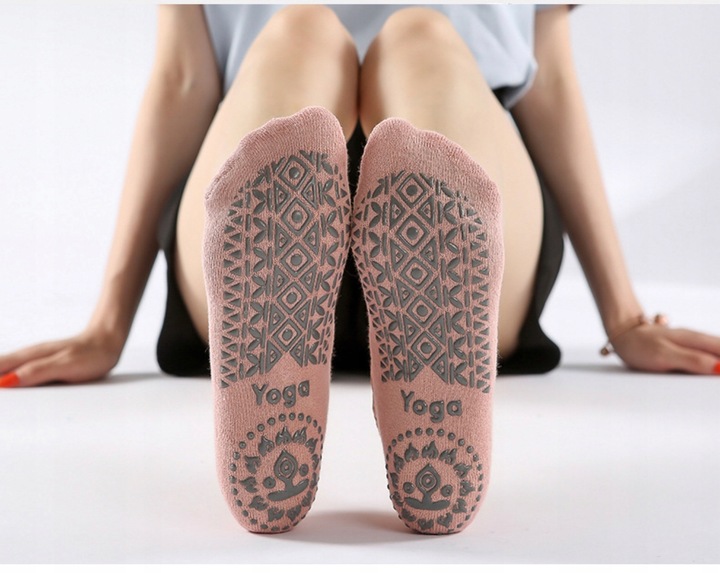 SKARPETKI DO JOGI SKARPETKI DAMSKIE DO TAŃCA DO TAŃCA PILATES x 3 pary