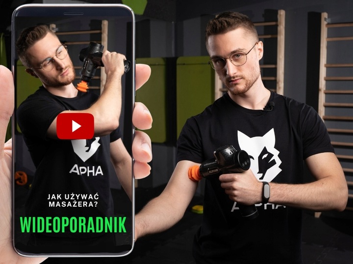 Pistolet do Masażu Alpha Massage Gun Pro - Masażer do Pleców, Stóp i Ciała