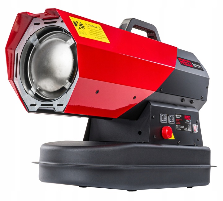 NAGRZEWNICA OLEJOWA 30 KW SPALINOWA DMUCHAWA + TERMOSTAT LCD GRZEJNIK