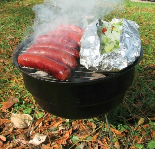 GRILL OGRODOWY Węglowy PRZENOŚNY GRILL MAŁY BARBEQUE TORBA