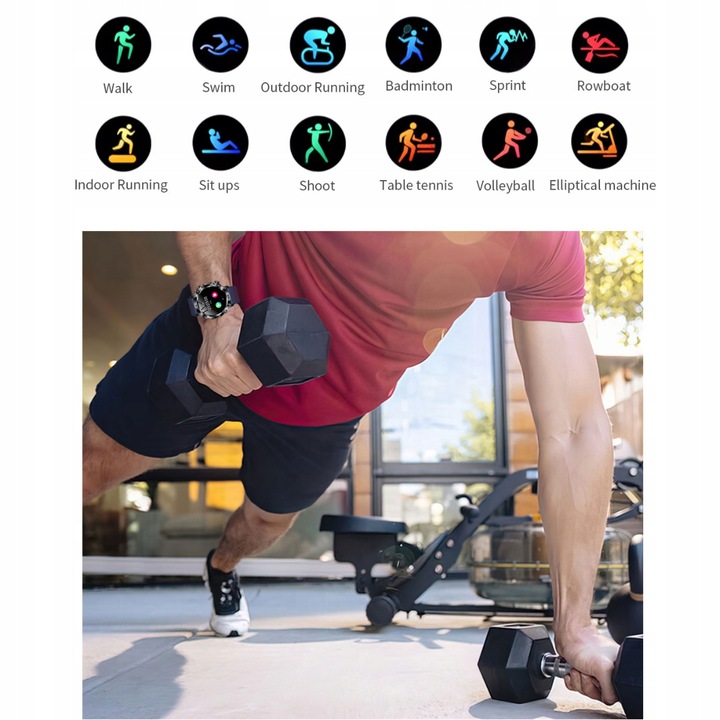 SMARTWATCH ZEGAREK MĘSKI KARDIOWATCH POMIAR GLUKOZY CUKRU EKG MENU POLSKIE