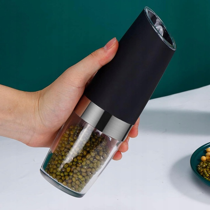 MŁYNEK ELEKTRYCZNY MŁYNKI GRAWITACYJNE NA BATERIE DO SOLI PIEPRZU 2