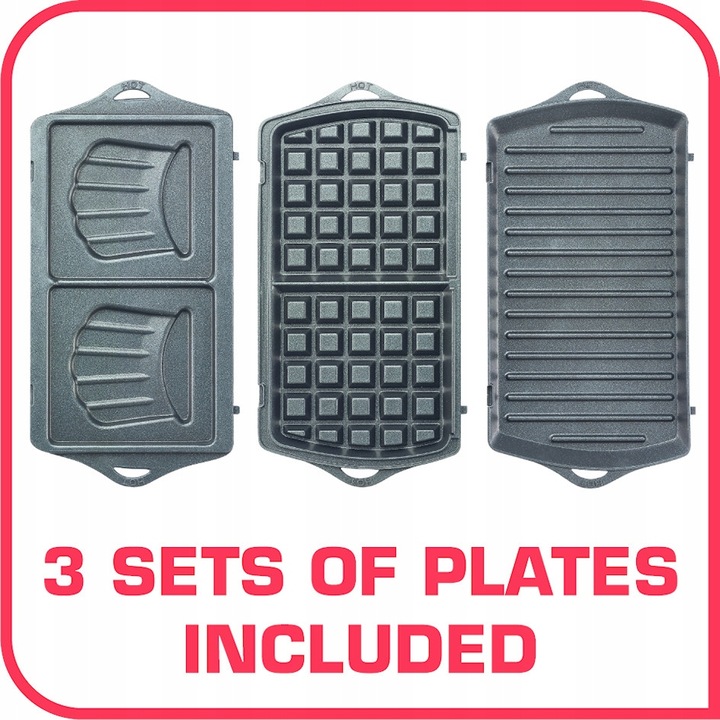 Opiekacz Gofrownica Panini do kanapek 3w1 TEFAL Break Time SW6148